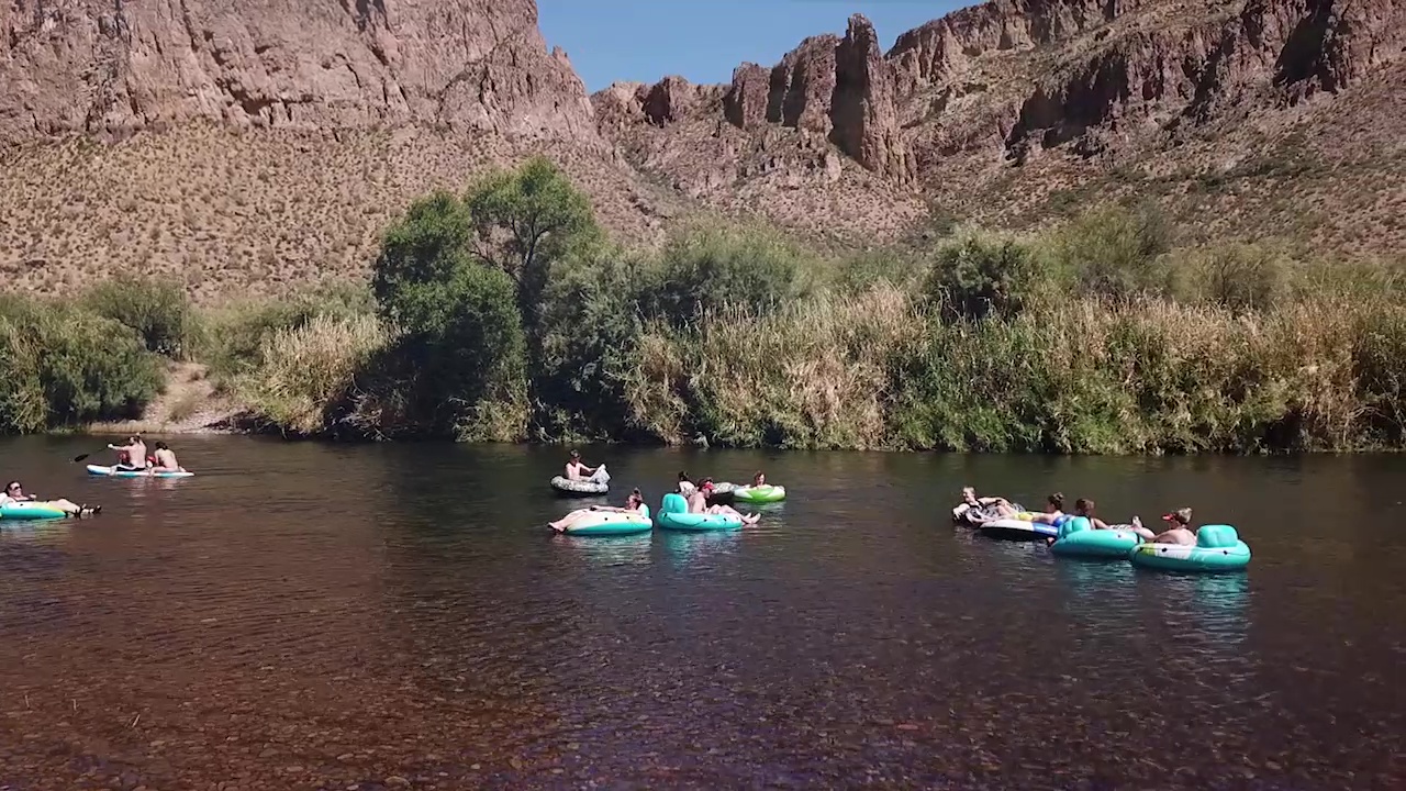 Tubing down the Salt River | Drone Zone