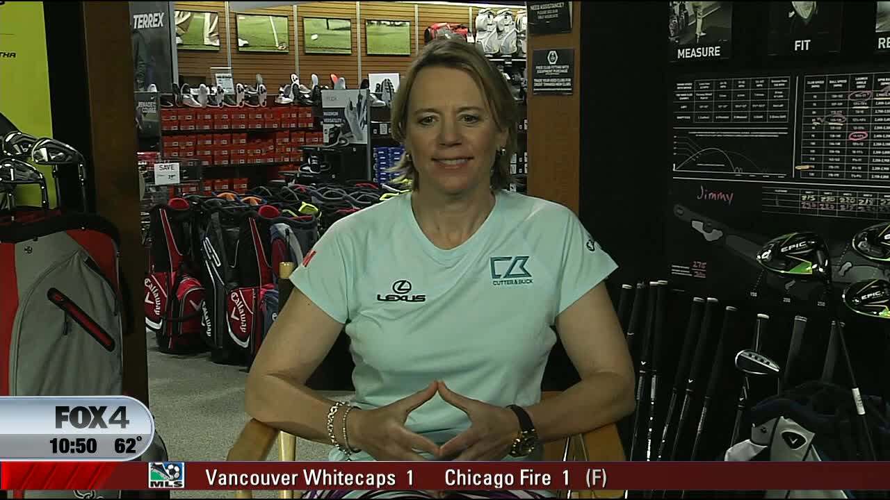 Annika S?renstam chats women at Augusta, Tiger Woods