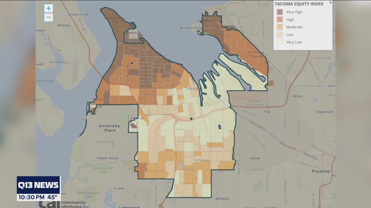 City of Tacoma highlights areas of equity disparity throughout its community