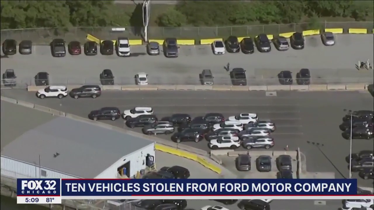 10 vehicles stolen from Ford Motor Company in Chicago