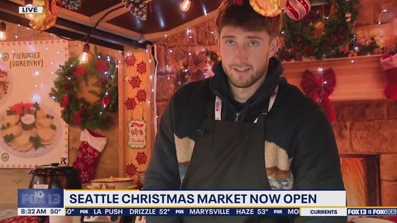 Making dumplings and borscht for Seattle Christmas Market