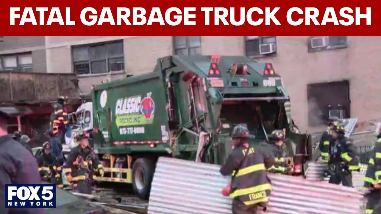 Fatal garbage truck crash in East Harlem