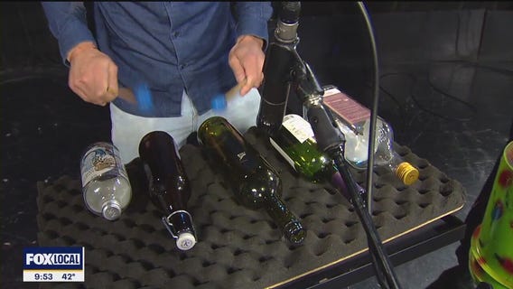 Grammy-winning percussion ensemble uses bottles as drums