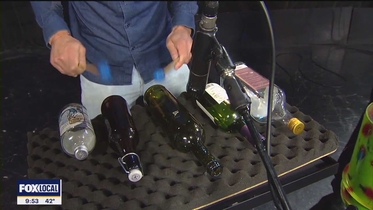 Grammy-winning percussion ensemble uses bottles as drums