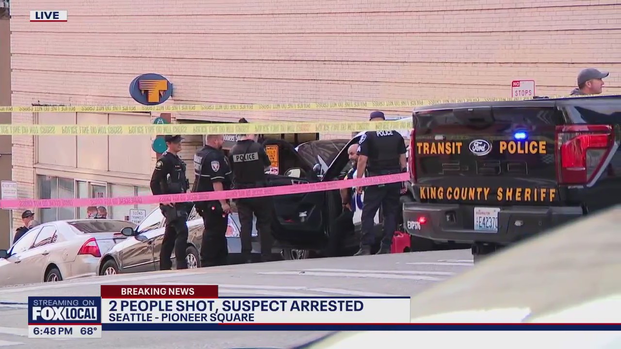 2 hurt, suspect arrested in downtown Seattle shooting | FOX 13 Seattle