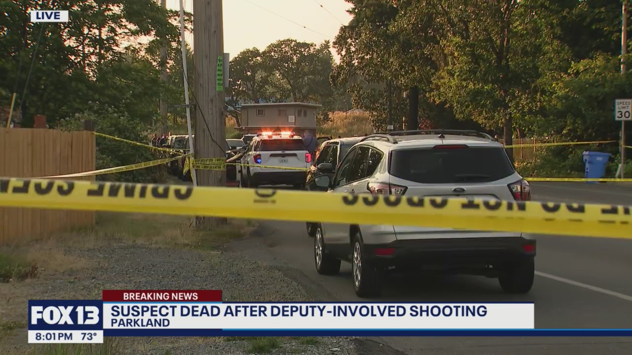 Man shot, killed by Pierce County deputies in Parkland | FOX 13 Seattle