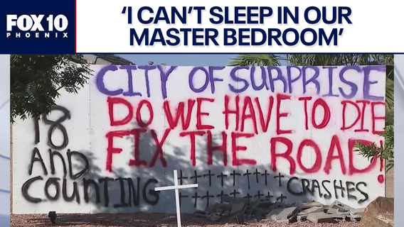 Family puts sign up as drivers keep hitting their home