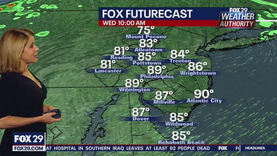 Weather Authority: 12:30 a.m. Wednesday forecast