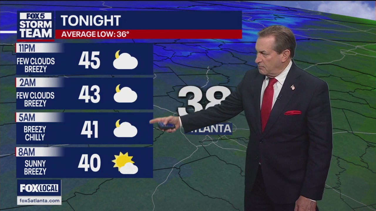 New Year's Eve night forecast