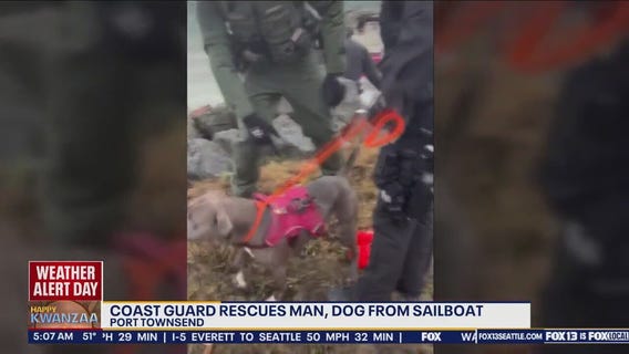 Coast Guard rescues man, dog from sailboat off Port Townsend, WA