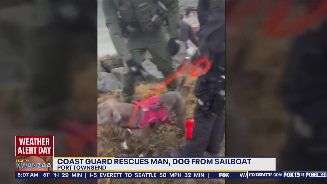 Coast Guard rescues man, dog from sailboat off Port Townsend, WA