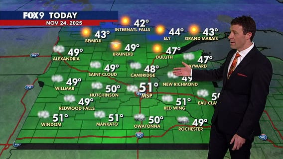 MN weather: Seasonably mild Monday