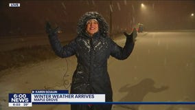 Snow arrives in the Twin Cities