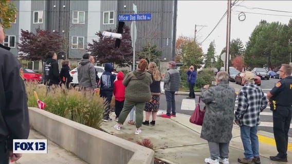 Everett unveils 'Officer Dan Rocha Way"