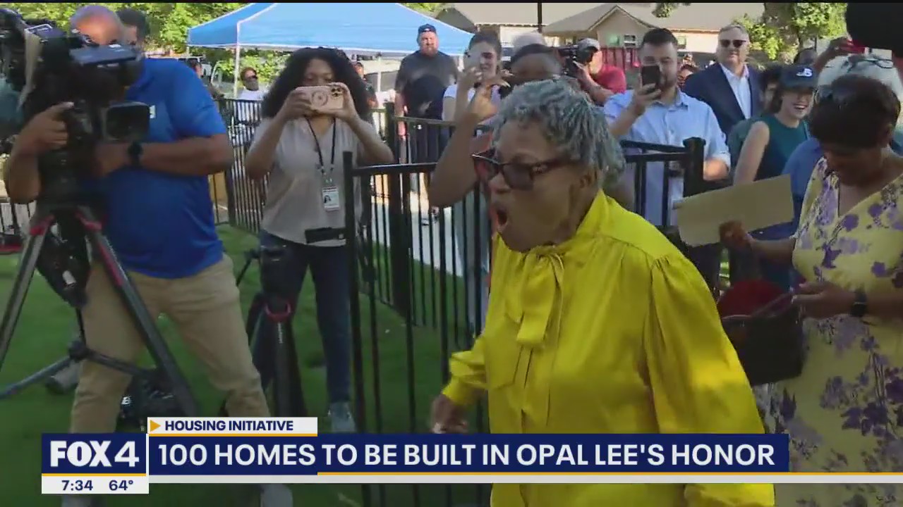 100 homes built in Opal Lee's honor