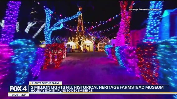 2 million lights fill Heritage Farmstead Museum