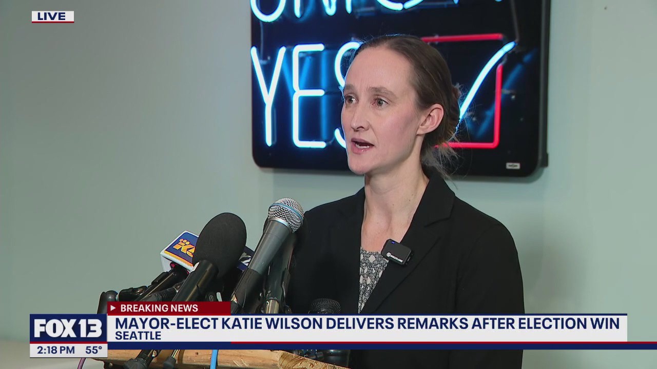 Seattle mayor-elect Katie Wilson delivers remarks after election win