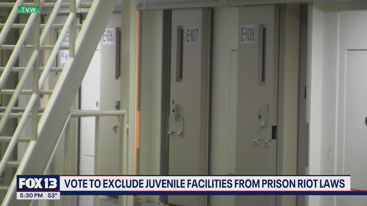 WA vote to exclude juvenile facilities from prison riot laws