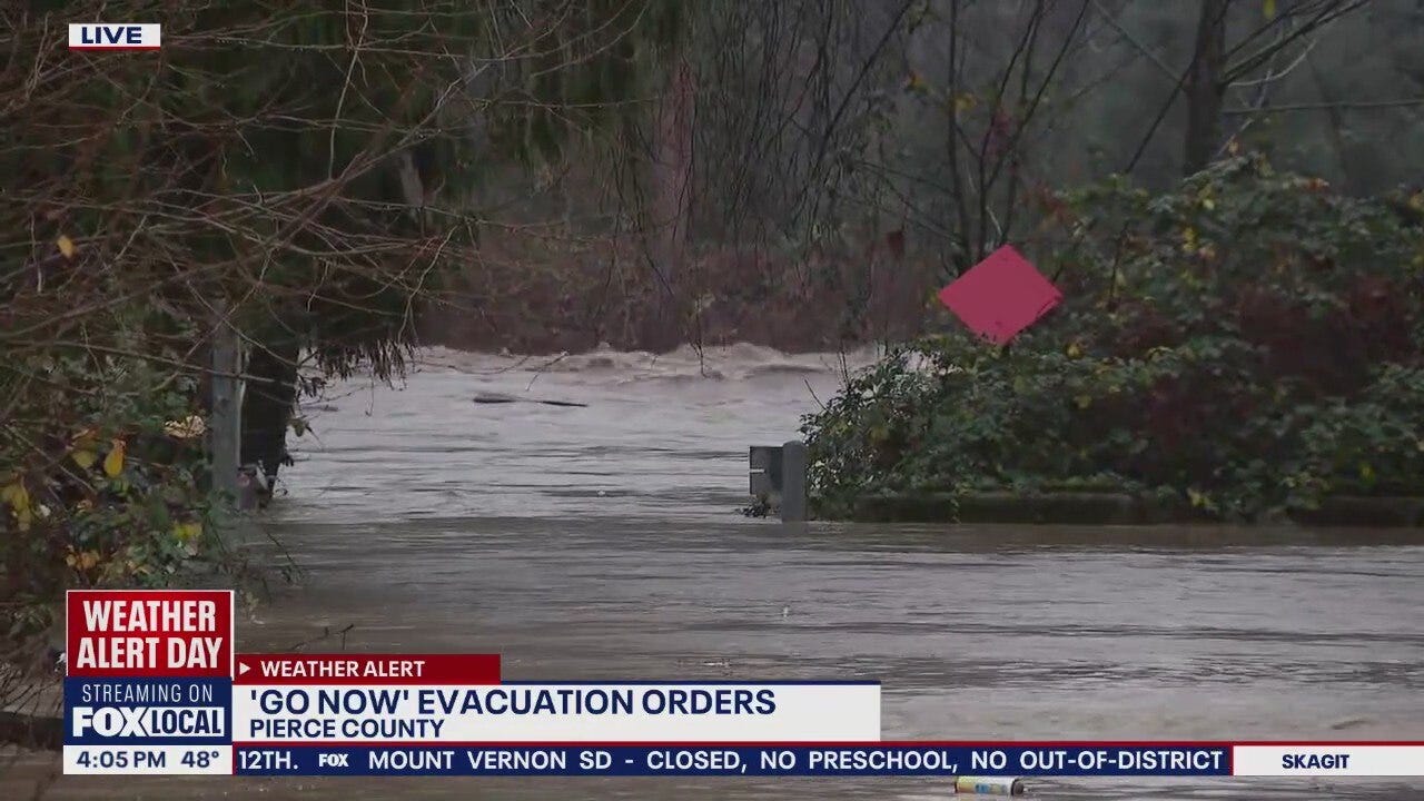 Pierce County issues Level 3 evacuations as communities face dangerous flooding