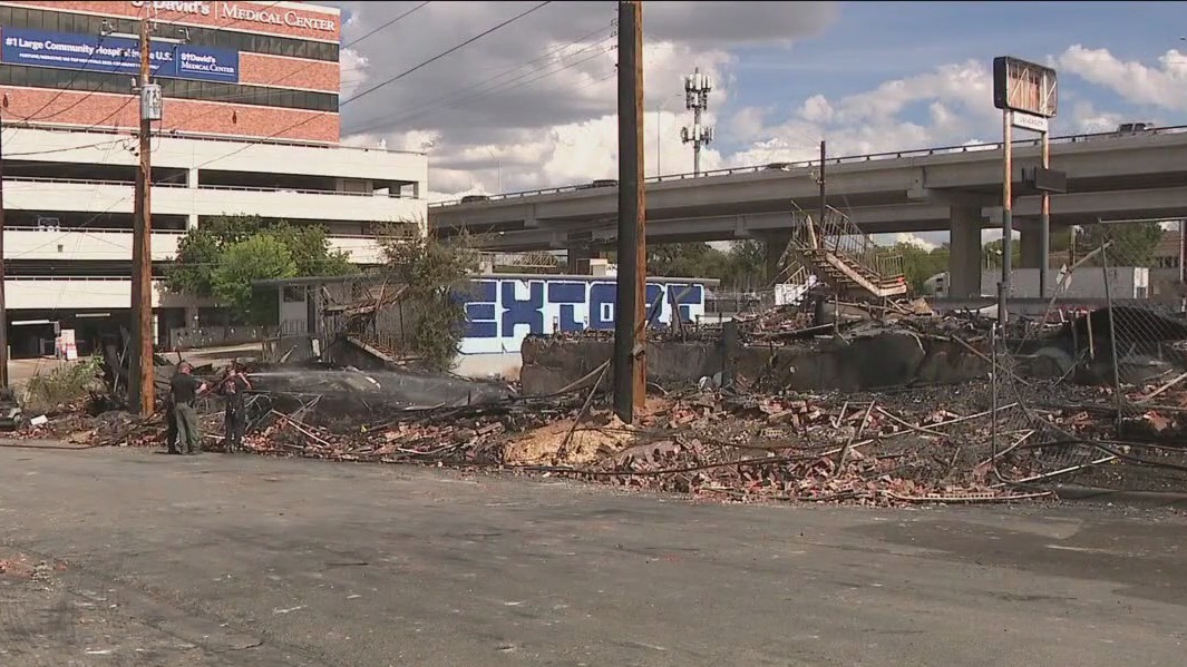 Fire in abandoned building prompts arson investigation