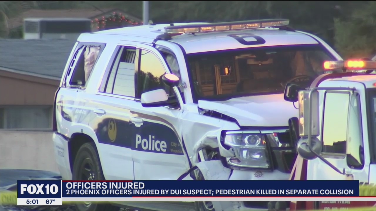 Two Phoenix officers hurt in alleged DUI crash while investigating ...