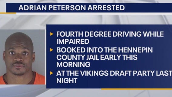 Adrian Peterson arrested for DWI