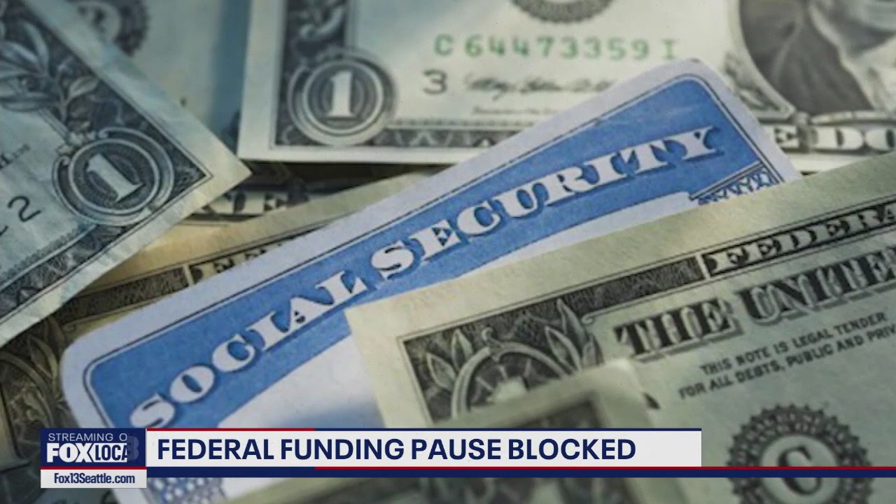 Federal funding pause blocked by judge