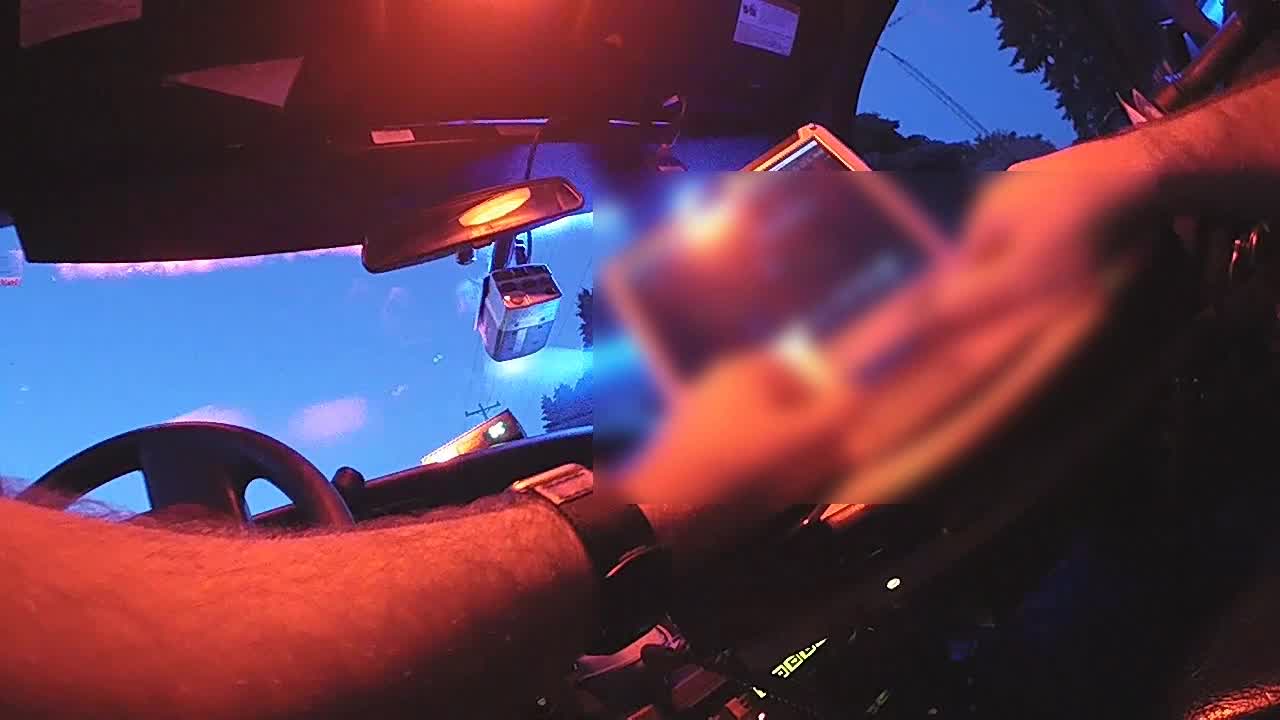 Mount Pleasant police squad hit, body cam video