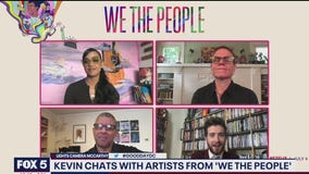 Kevin talks with artists from We The People