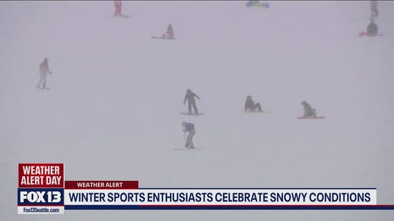 WA winter sports enthusiasts celebrate snowy conditions