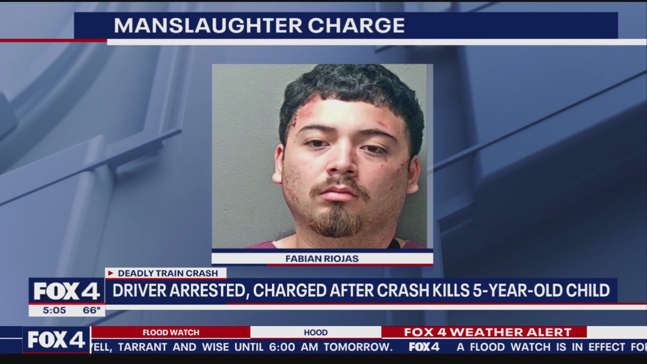 Driver charged in train crash that killed 5-year-old