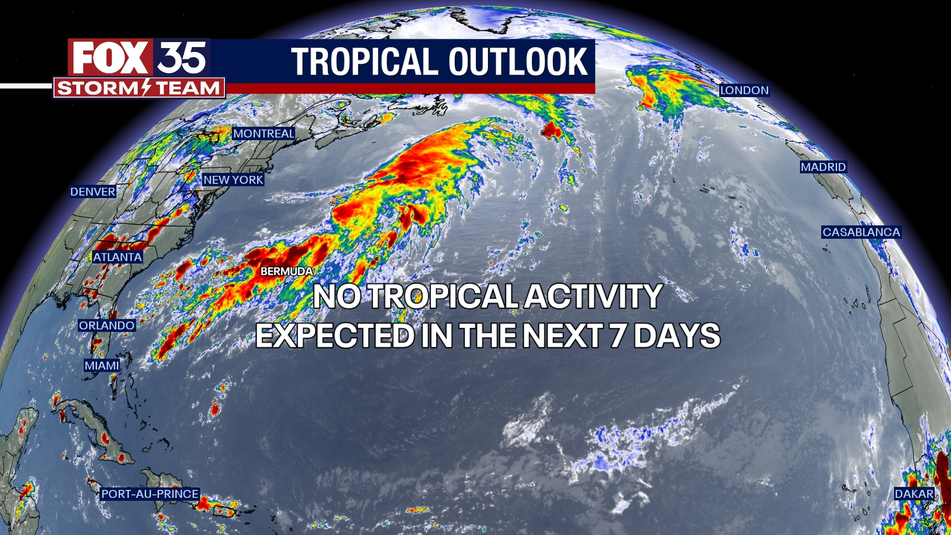 Tropics remain quiet due to Saharan dust