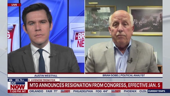 Why is Marjorie Taylor Greene resigning?