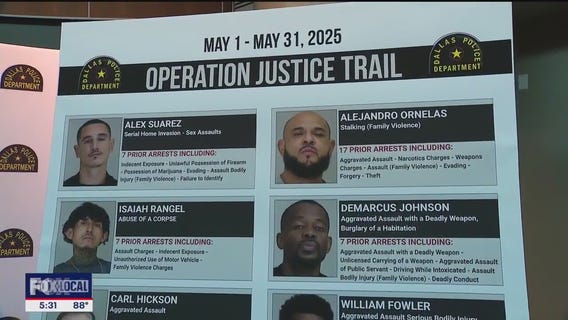 Nearly 100 repeat violent felons arrested in Dallas