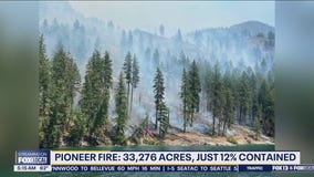Pioneer Fire burns more than 33,000 acres, 12% contained