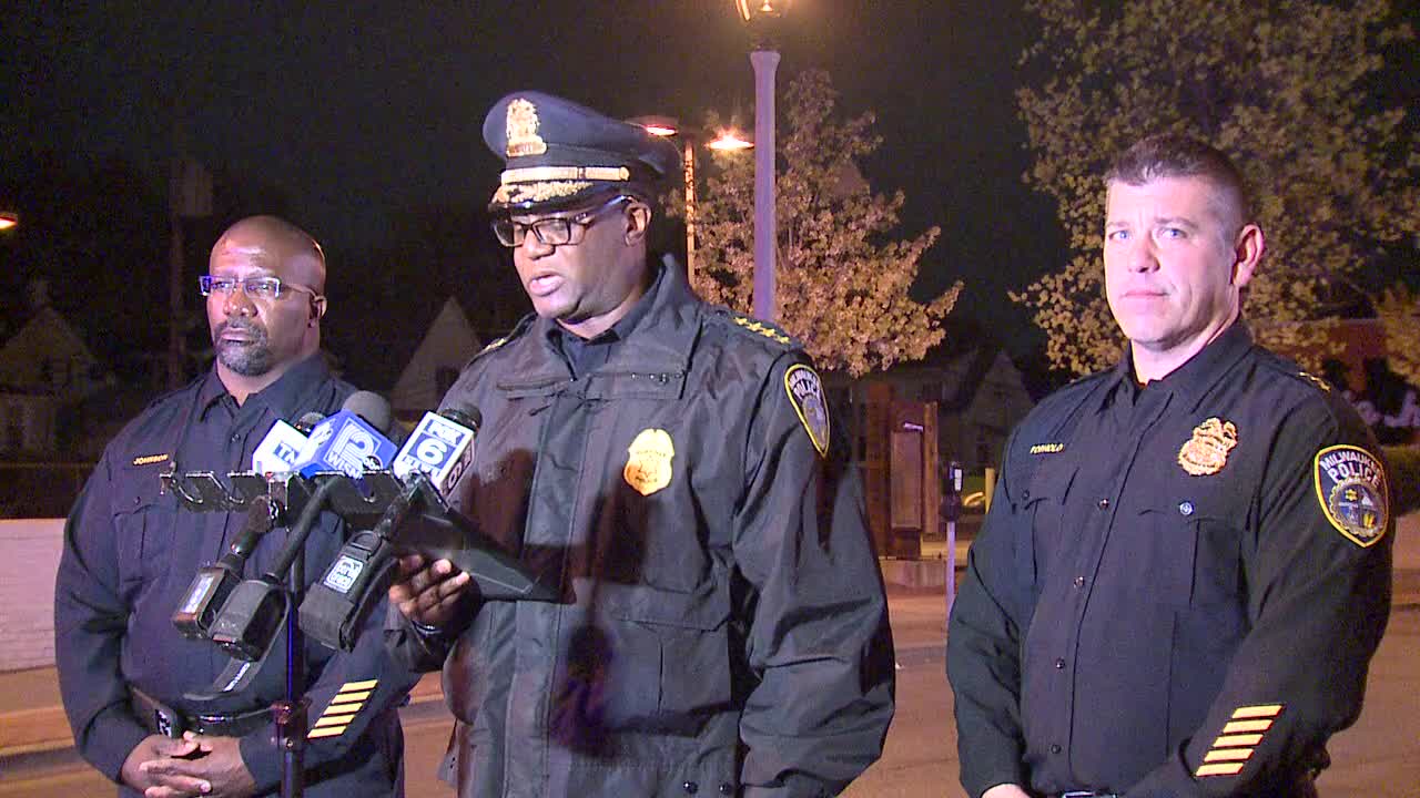 Milwaukee police briefing on officer-involved shooting on city's south side