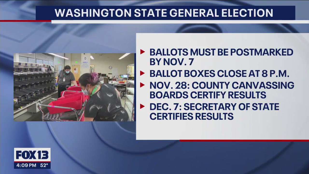 Tuesday is General Election Day in Washington state