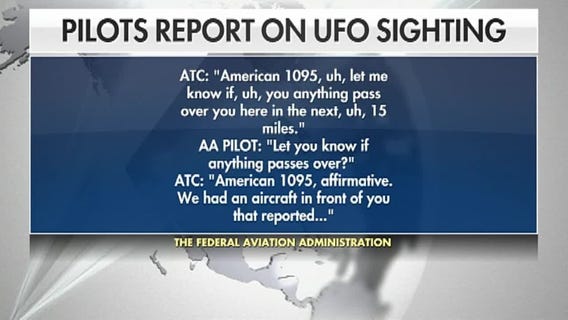 Eerie audio: Pilots report UFO above Arizona