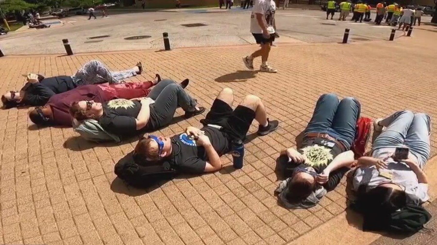 Solar Eclipse 2024: Crowd at UTA takes in eclipse