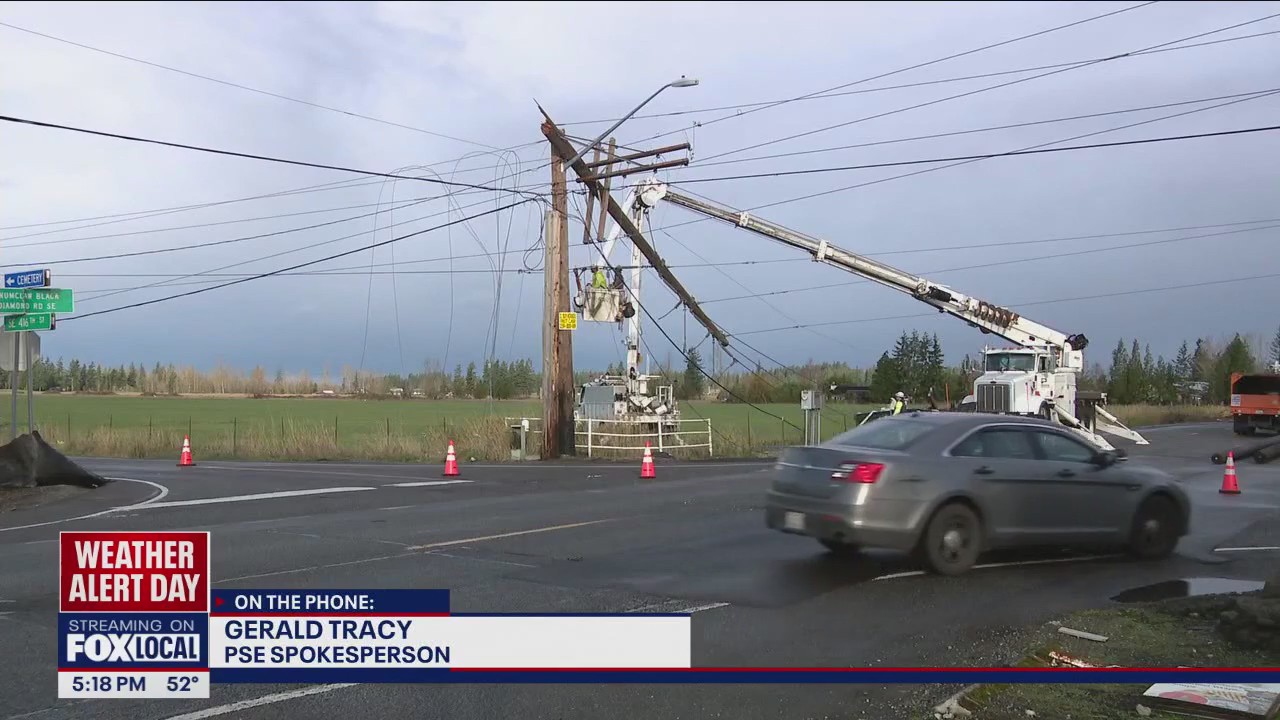 Puget Sound Energy provides update on 200k+ power outages