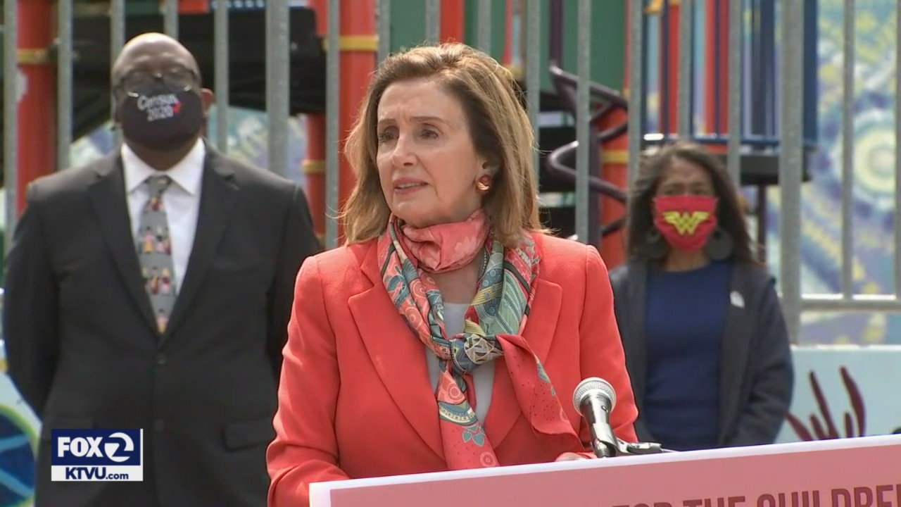 Pelosi says members of hair service industry thanked her for highlighting the need to work