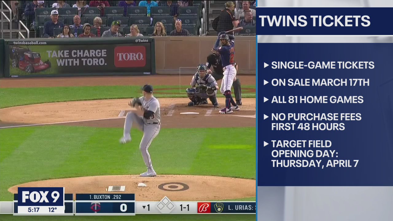 Minnesota Twins single-game 2022 tickets go on sale March 17