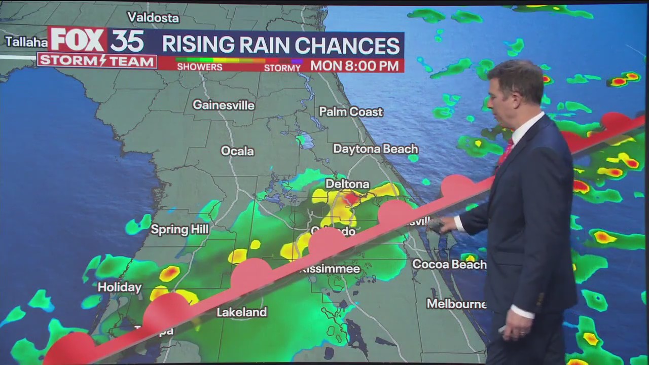 Orlando weather: Cloudy, rainy day expected Monday