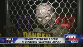 Homes in Dearborn drawing big crowds with Halloween display
