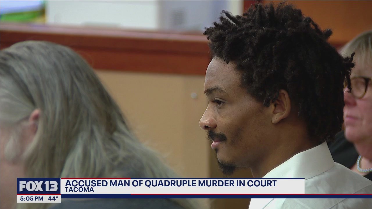 Man accused of 2021 quadruple murder appears in court | FOX 13 Seattle