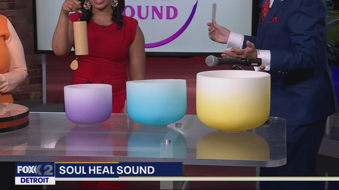 Fox 2 Weekends Sound Healing Therapy session