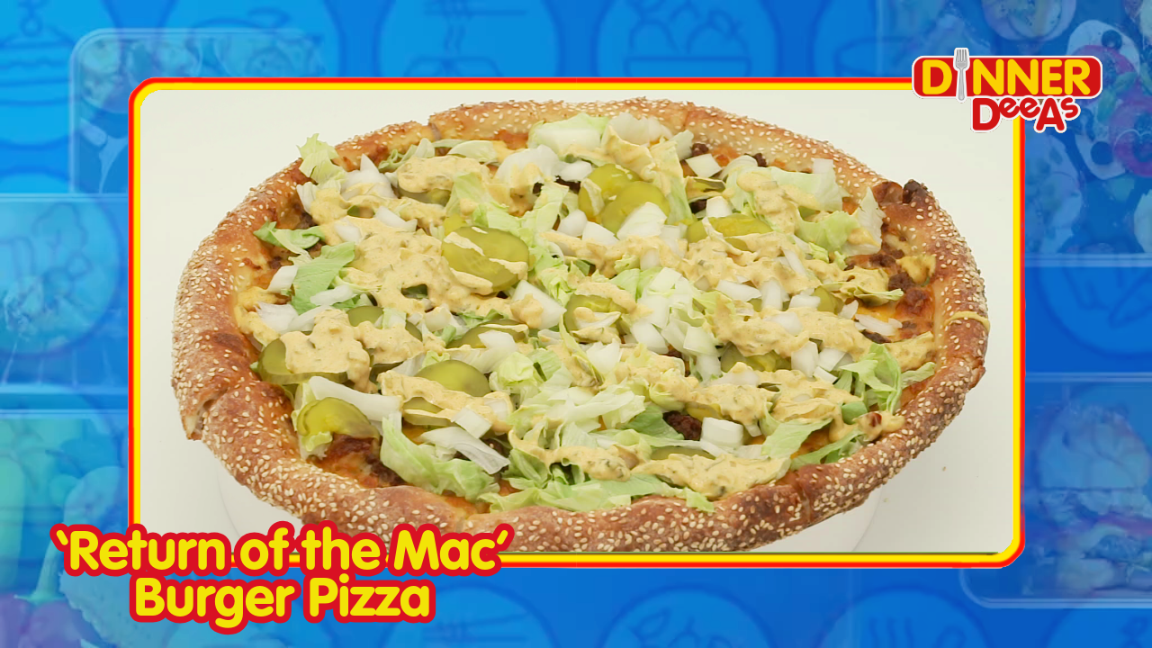 ‘Return of the Mac’ Burger Pizza | Dinner DeeAs