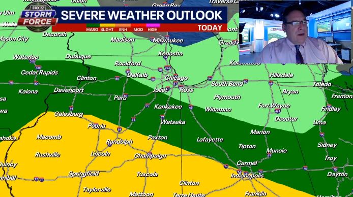Chicago weather: Threat for severe weather diminishes across much of the area later today