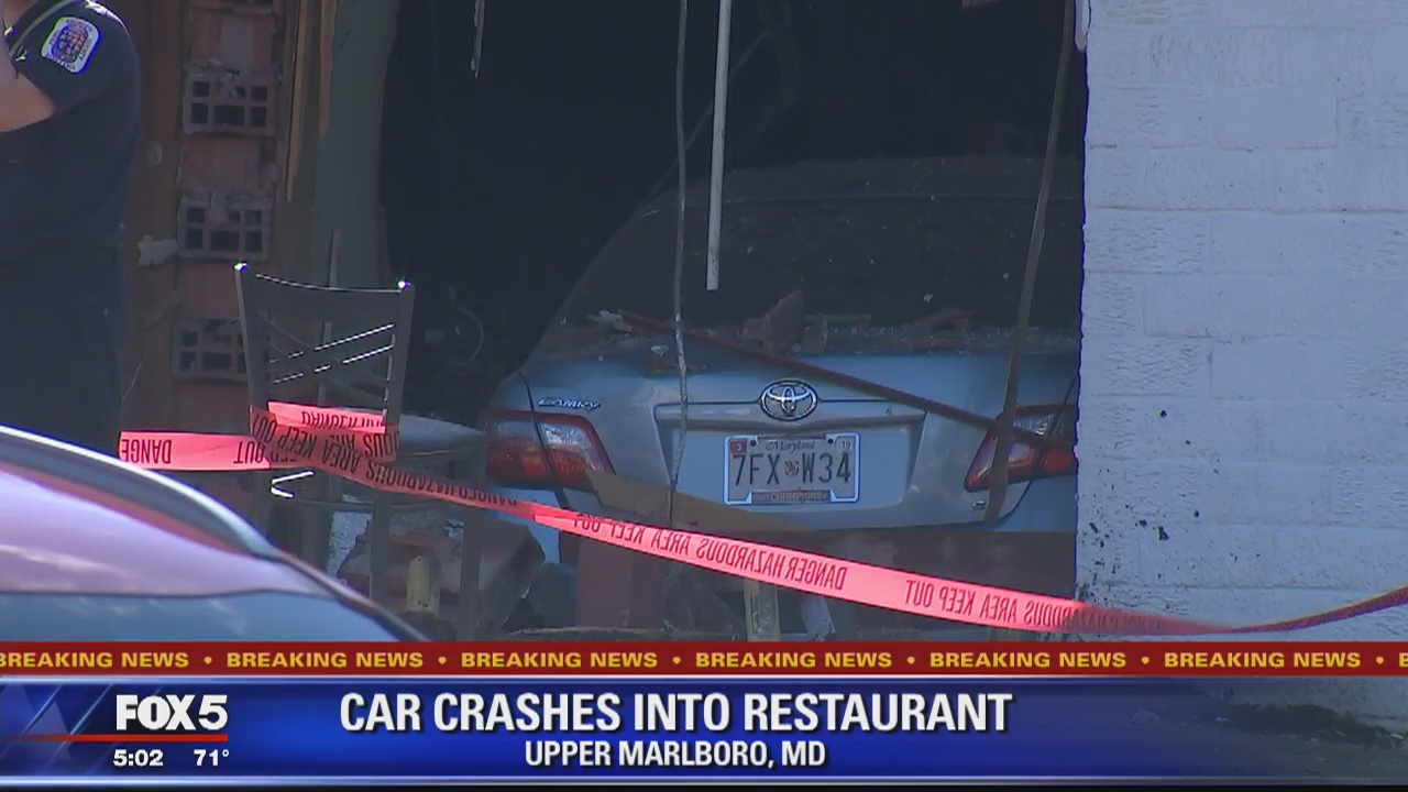 9 injured after car crashes into Prince George's County restaurant
