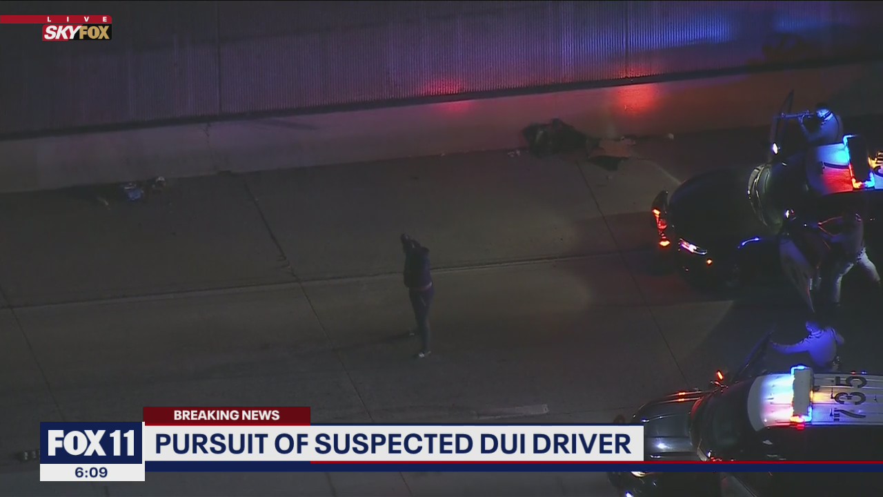 Suspected DUI driver in custody after leading CHP on lengthy chase
